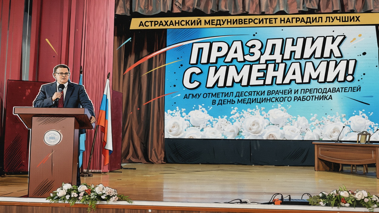 Астраханский медуниверситет наградил лучших. Праздник с именами!