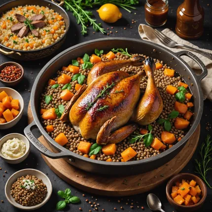 Основные блюда: искусство приготовления утки с гречкой в духовке